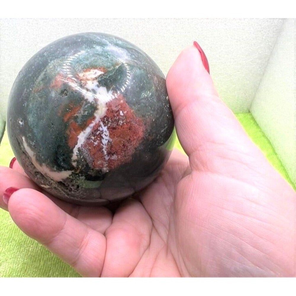 Ocean Jasper Sphere - Picture 7 of 9